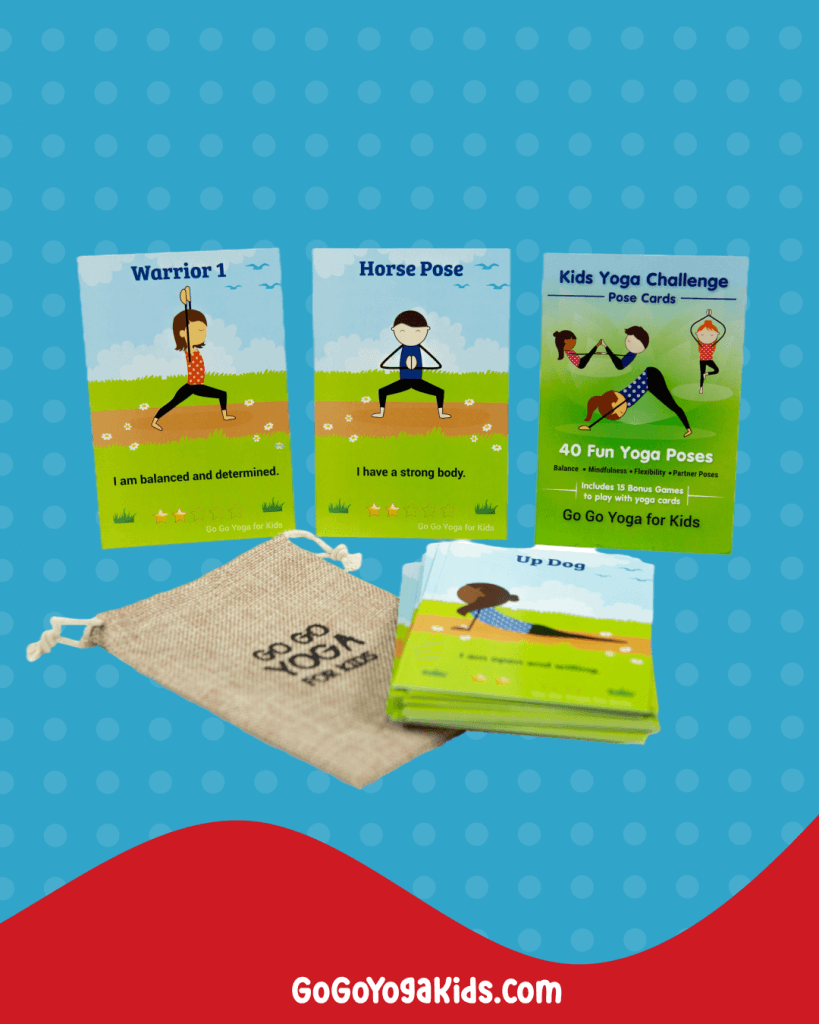 kids yoga challenge pose cards